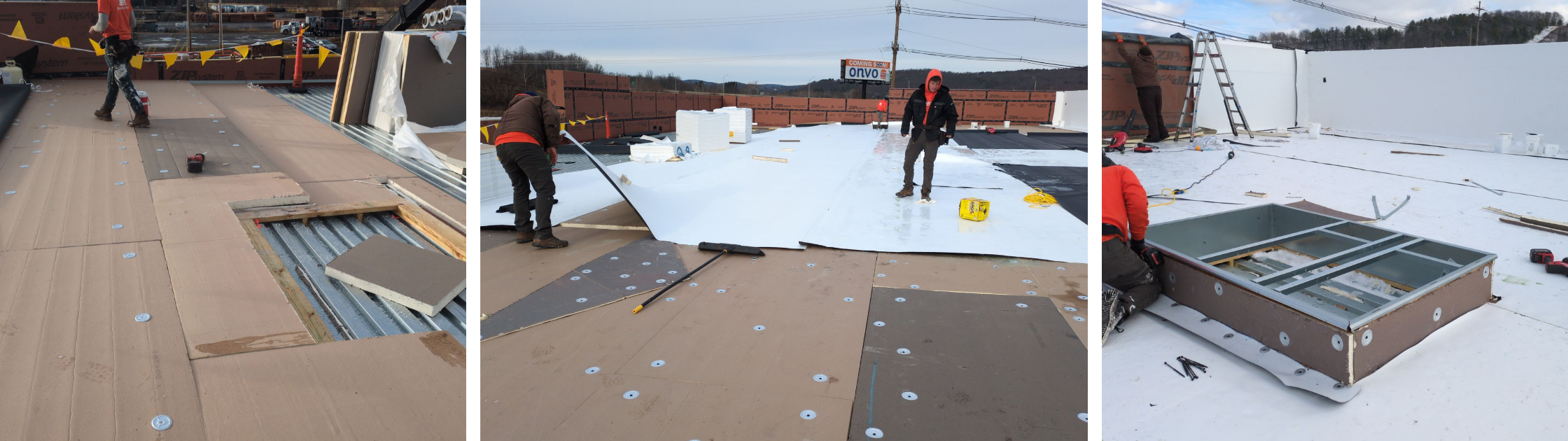 New commercial roof for Onvo Gas Station in Mansfield, PA