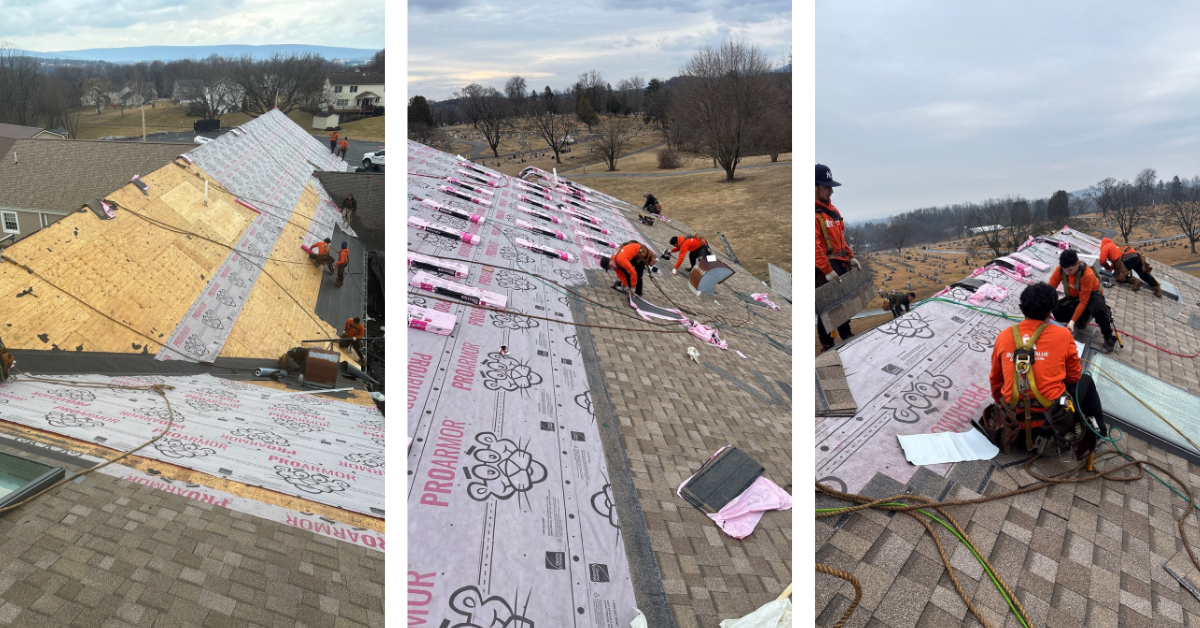 Roof replacement for church in Milton, PA