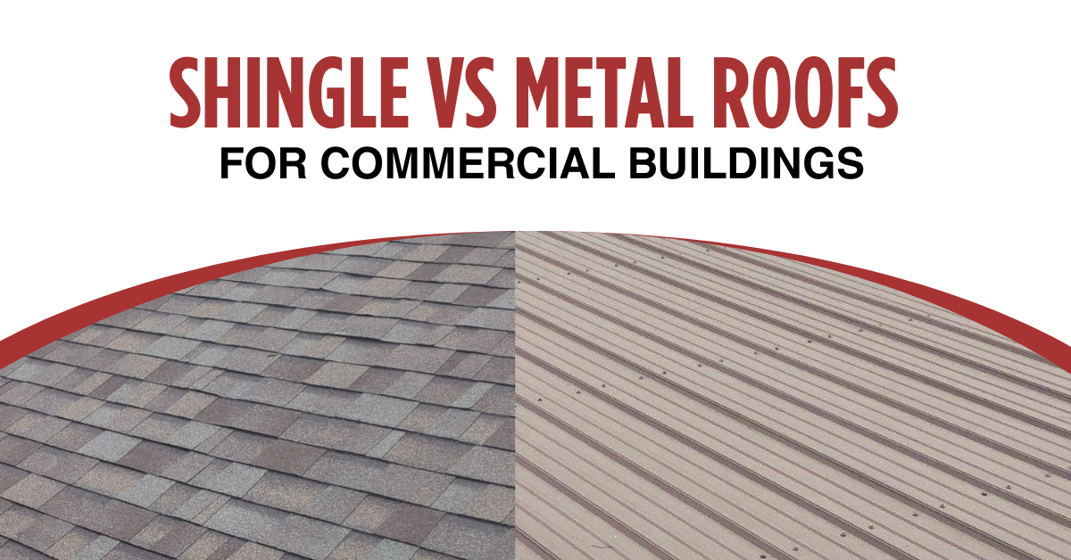Shingle Roofs vs. Metal Roofs for Commercial Buildings